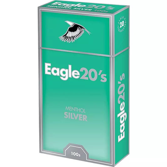 Eagle 20's: Menthol Silver 100s Box