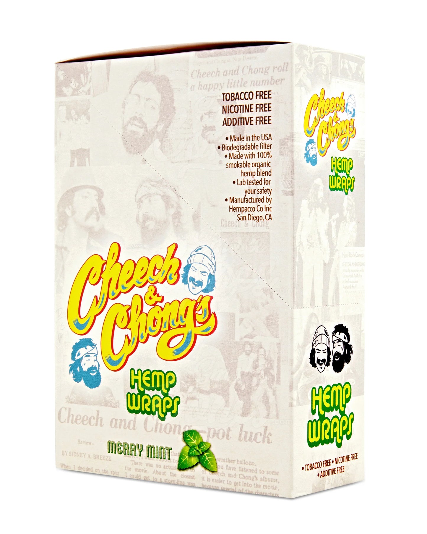 Cheech & Chong hemp Wraps- merry mint