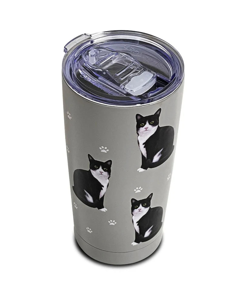 Tumbler-Black&White Cat-116-3