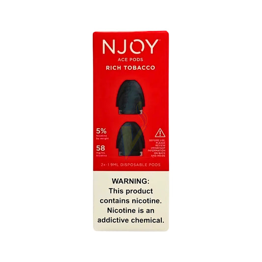 Njoy Ace Pods : Rich Tobacco 5 % Nic (2 Pods)