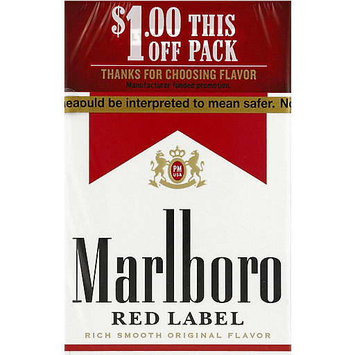 Marlboro Black Red Box 100's ($1.00 Off)