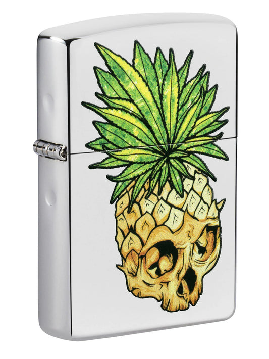 Zippo- Leaf Skull Pineapple