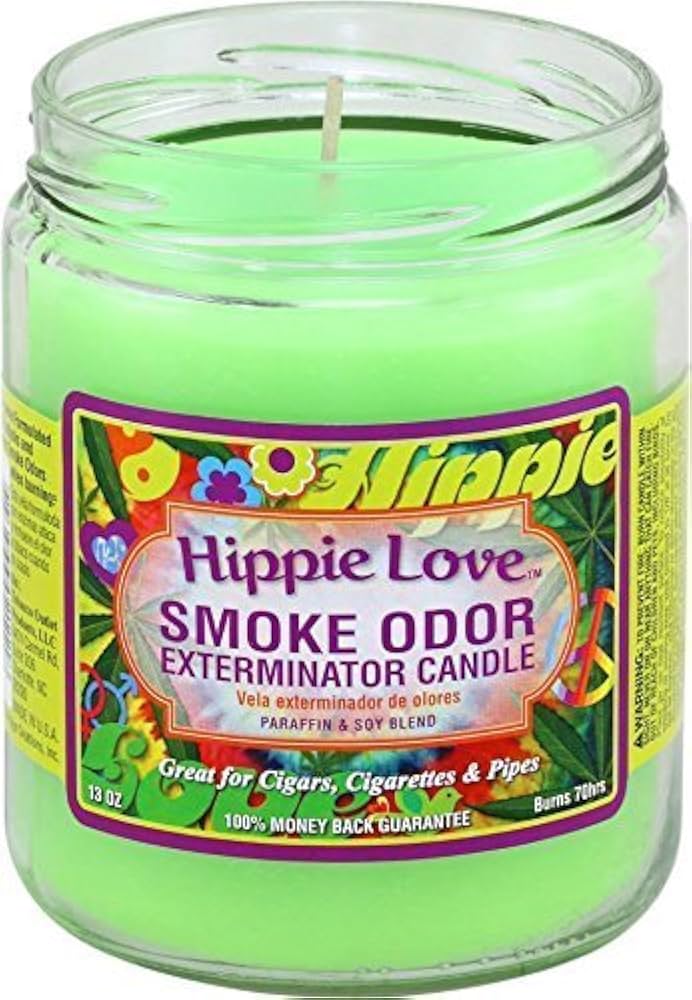 Smoke Odor- Exterminator Candle: Hippie Love