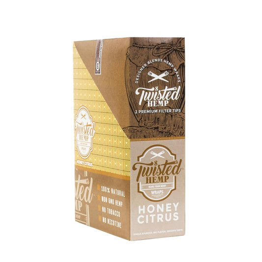 Twisted Hemp Wraps: Honey Citrus (2 ct.)