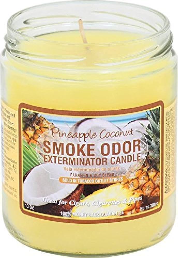 Smoke Odor- Exterminator Candle: Pineapple Coconut