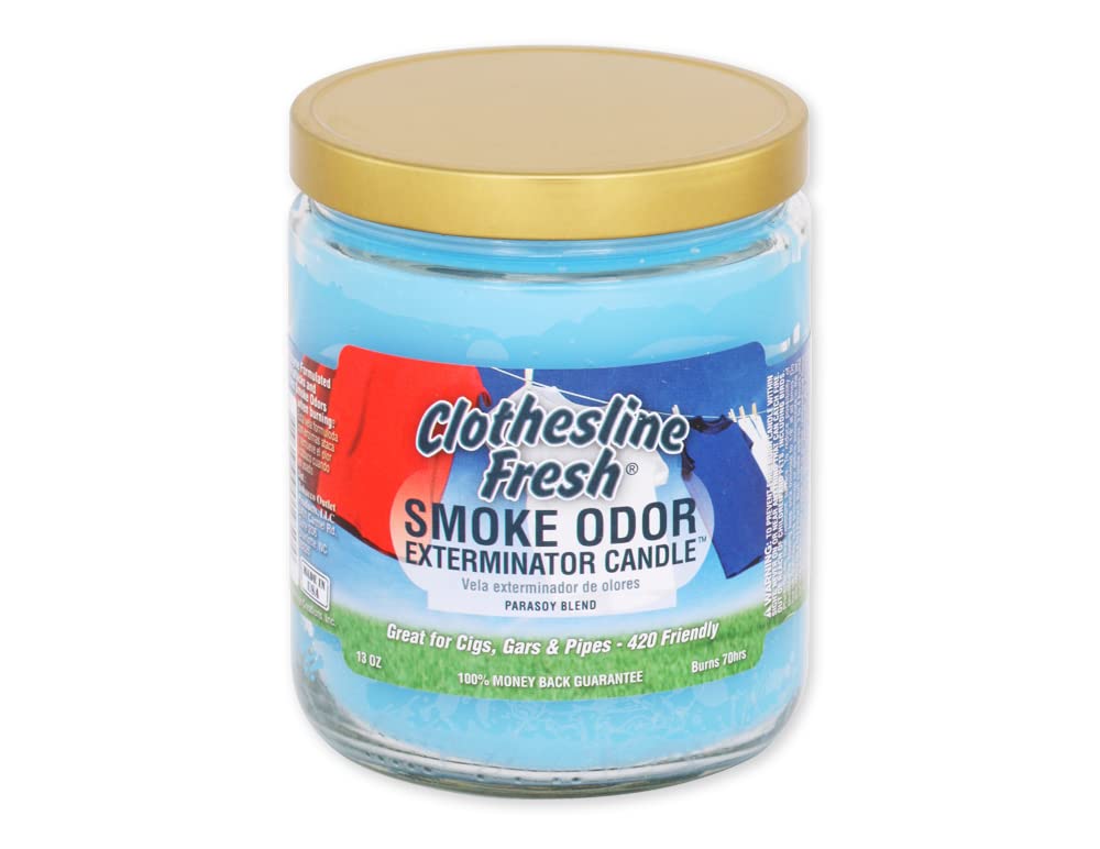 Smoke Odor- Exterminator Candle: Clothesline Fresh