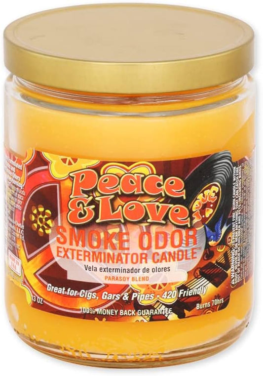 Smoke Odor- Exterminator Candle: Peace & Love