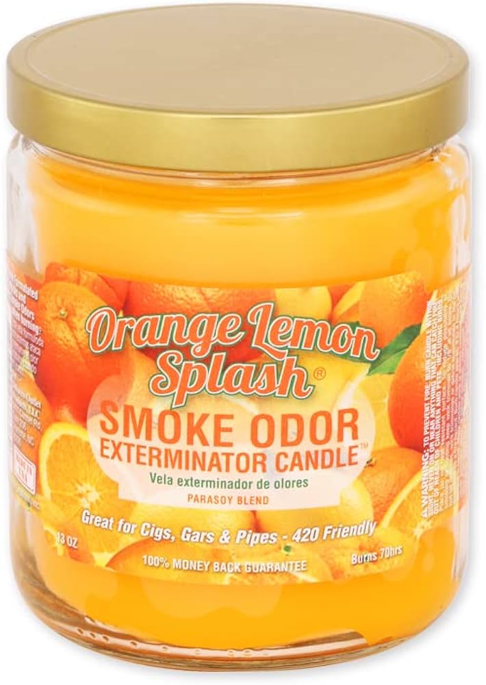 Smoke Odor- Exterminator Candle: Orange Lemon Splash