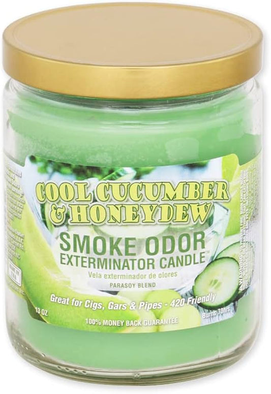 Smoke Odor: Exterminator Candle - Cool Cucumber & Honeydew