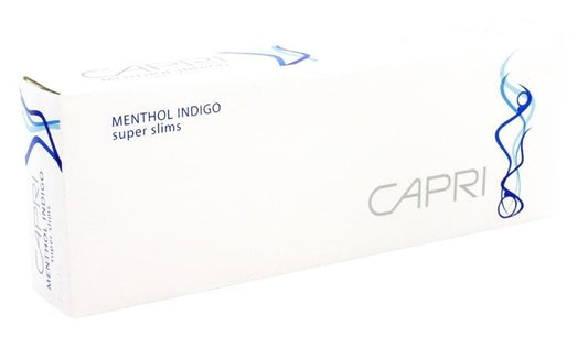 Capri- Super Slim: Menthol Indigo 100's