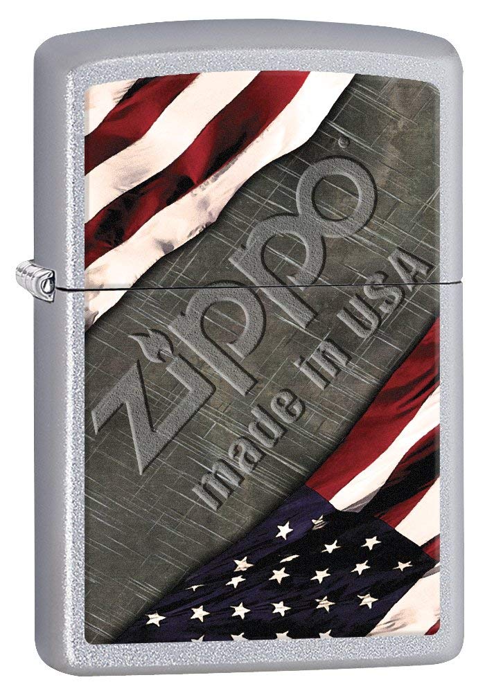 Zippo- Flag And Metal