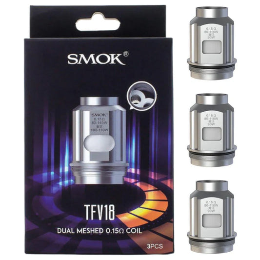 Smok: Tfv18 (Dual Meshed 0.15 Ohms)