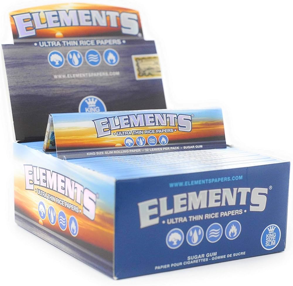 Elements: Ultra Thin Rice Paper (King Size Slim)