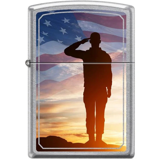 Zippo- Saluting Soldier