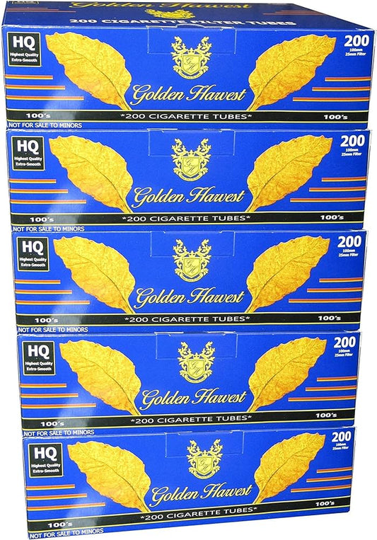 Golden Harvest: Filter Tubes Blue (100 MM)