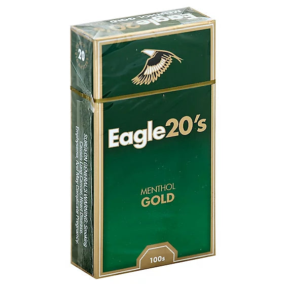 Eagle 20's: Menthol Gold Kings Box