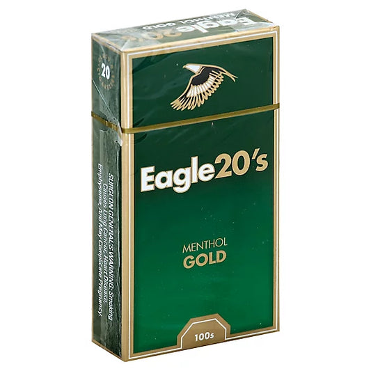 Eagle 20's: Menthol Gold Kings Box