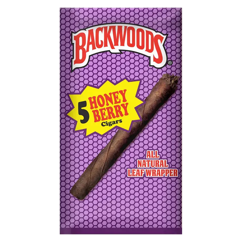 Backwood Leaf Cigar: Honey Berry(5 Ct.)