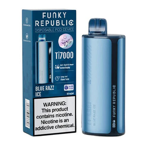 Funky Republic - Ti7000: Blue Razz Ice (7000 Puffs)