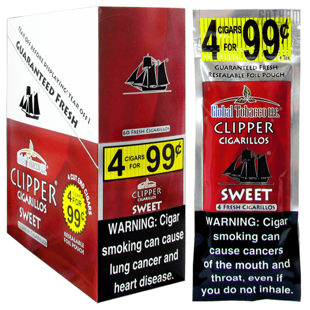 Clipper Cigarillos: Sweet (4 Ct)