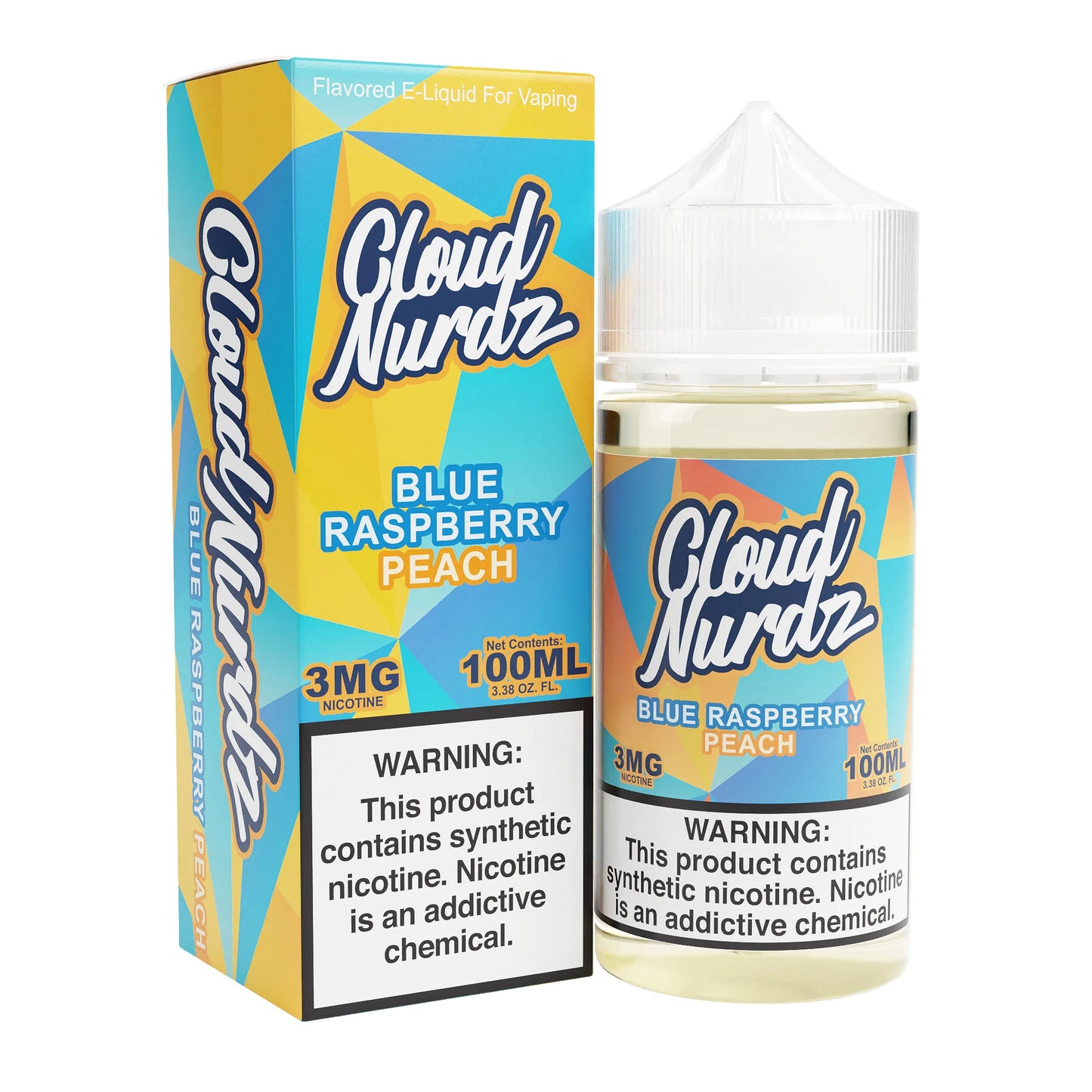 Cloud Nurdz Blue Raspberry Peach (3mg/100ml)