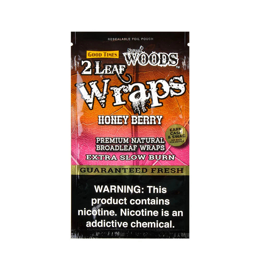 Sweet Woods Good Times Leaf Wraps: Honey Bery (2Ct.)