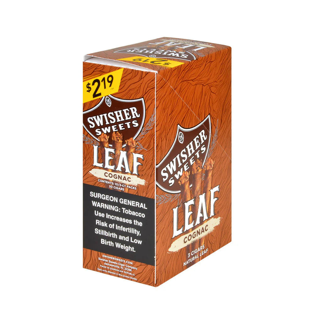 Swisher Sweets Leaf: Cognac(3 Ct.)