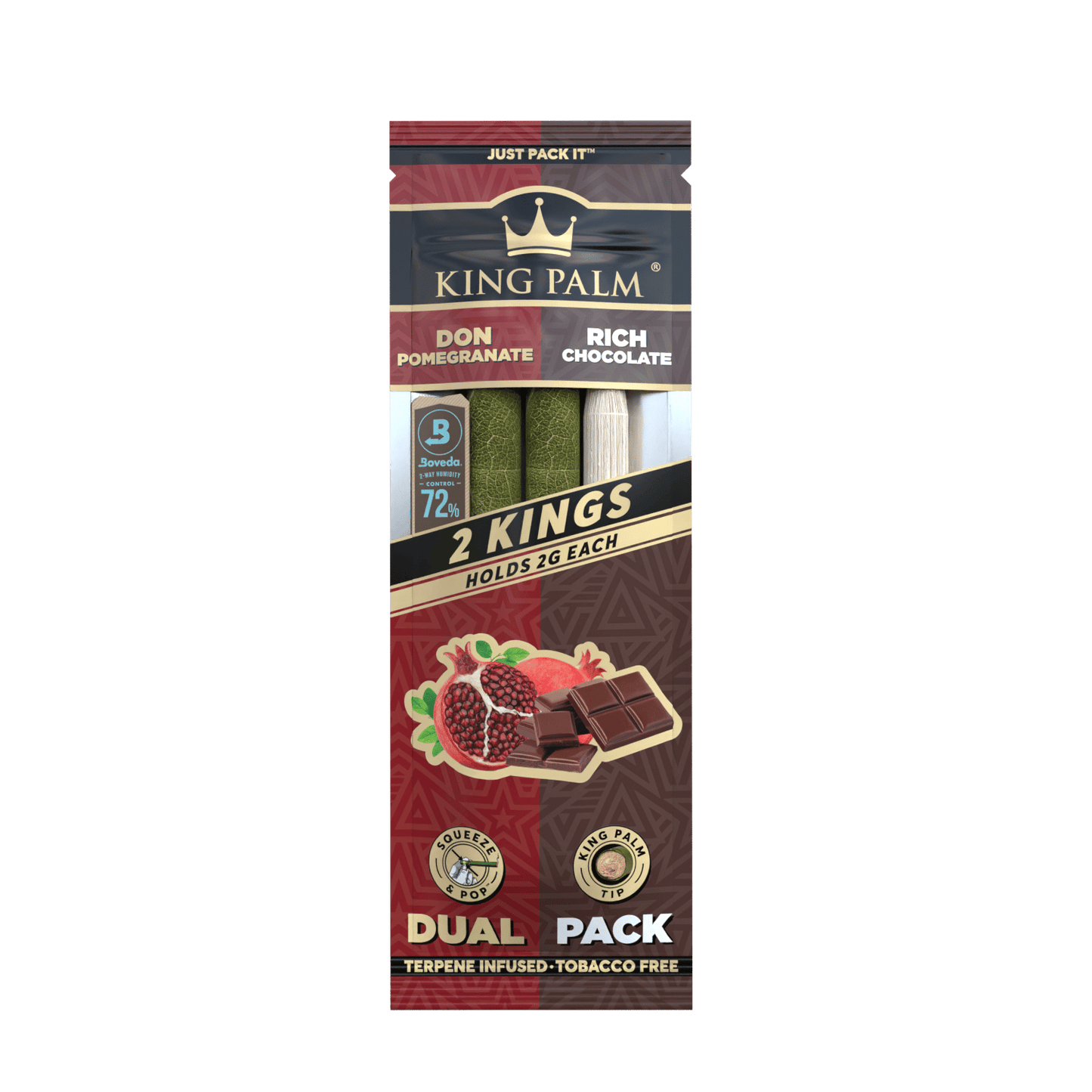 King Palm Dual Pack: Don Pomegranate/Rich Chocolate