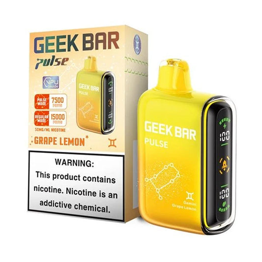 Geek Bar - Pulse: Grape Lemon (7500-15000 Puffs)