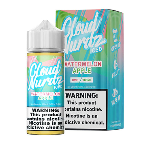 Clourd Nurdz Iced Apple Watermelon (3mg/100ml)