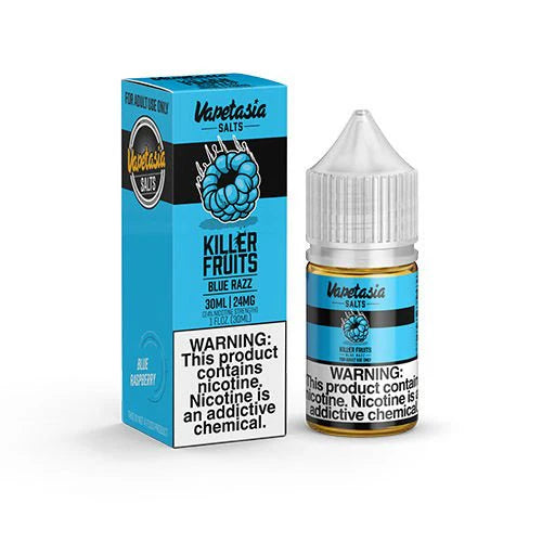 Vapetasia Salts: Killer Fruits- Blue Razz (48mg/30ml)