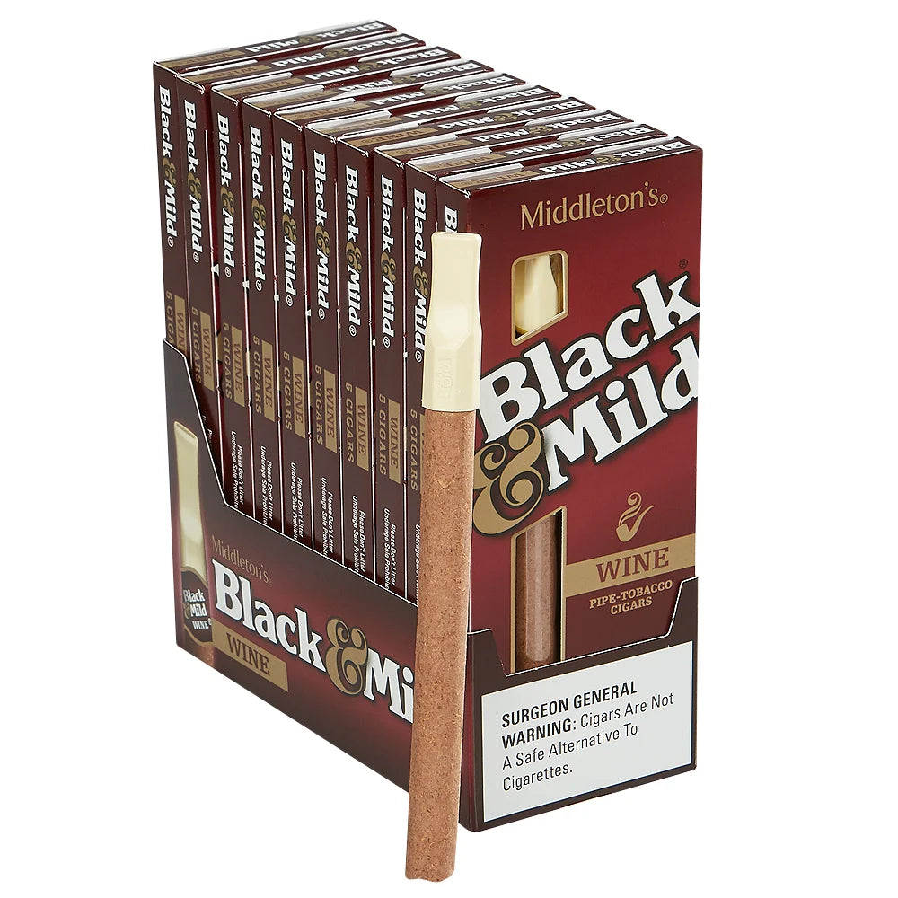 Black & Mild- Plastic Tip: Wine (.99 cents)