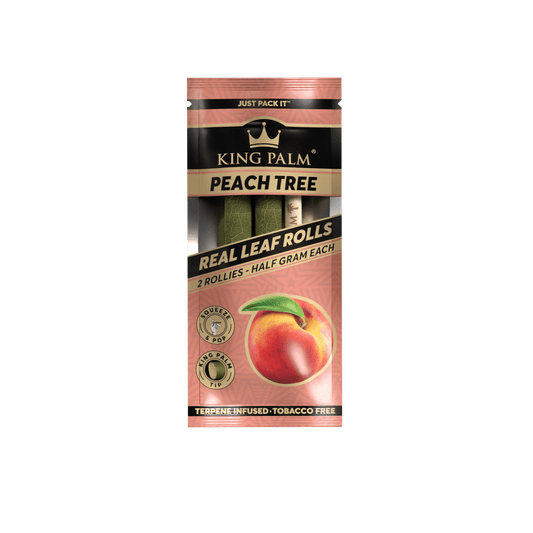 King Palm: Peach Tree (2 Rollies-Half Gram Each)