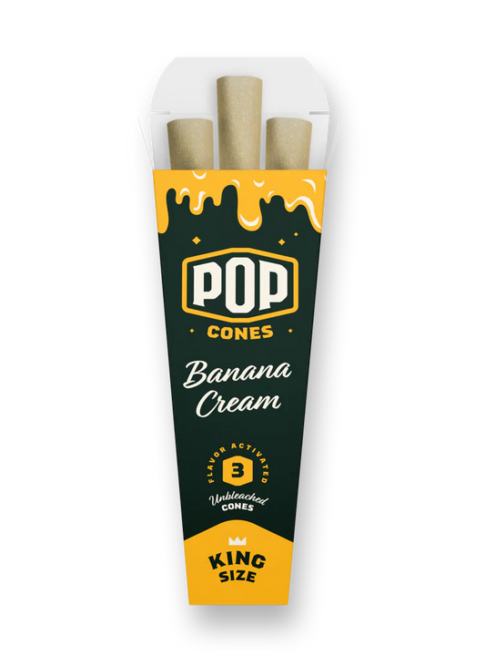 Pop Cones Banana Cream (King Size / 3 ct.)