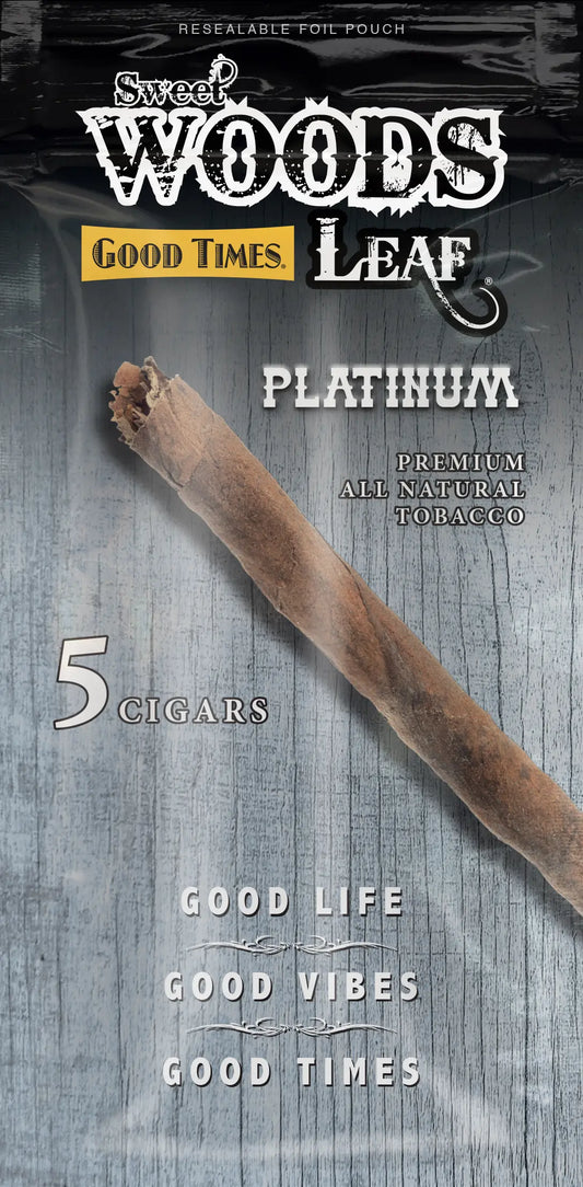 Good Time Leaf Cigar: Platinum Unsweet(5 Ct.)