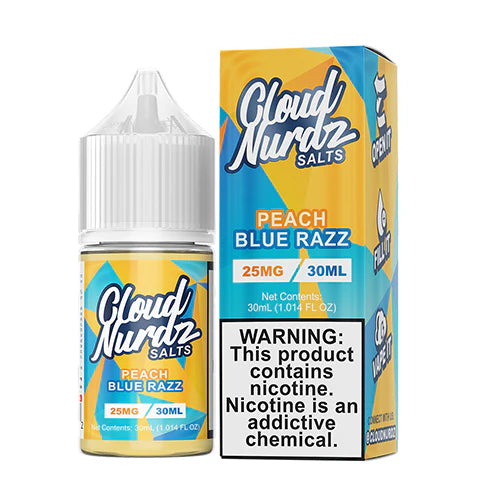 Cloud Nurdz Salts: Blue Rasperry Peach(50mg/30ml)