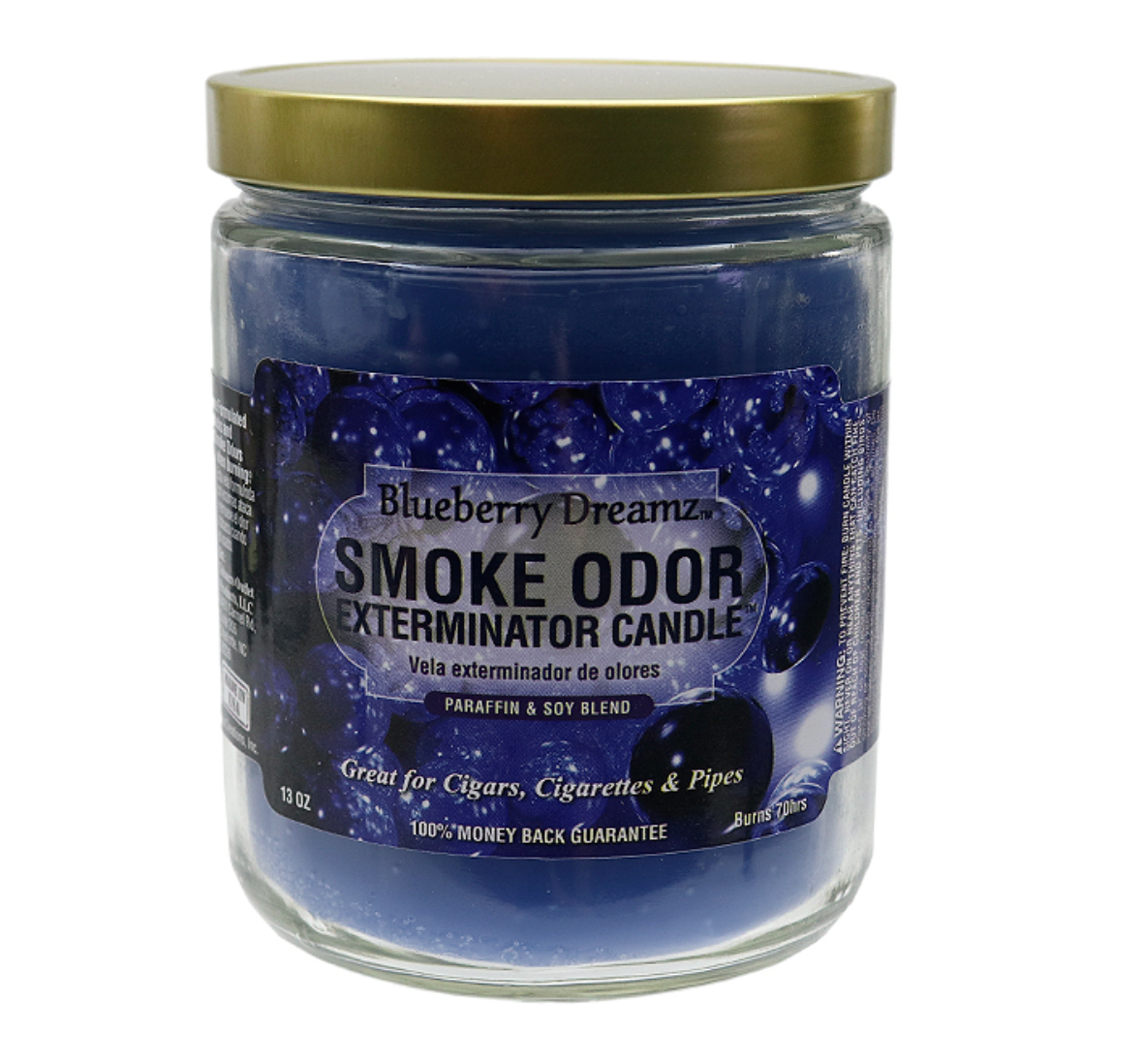 Smoke Odor- Exterminator Candle: Blueberry Dreamz