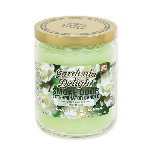 Smoke Odor- Exterminator Candle: Gardenia Delight