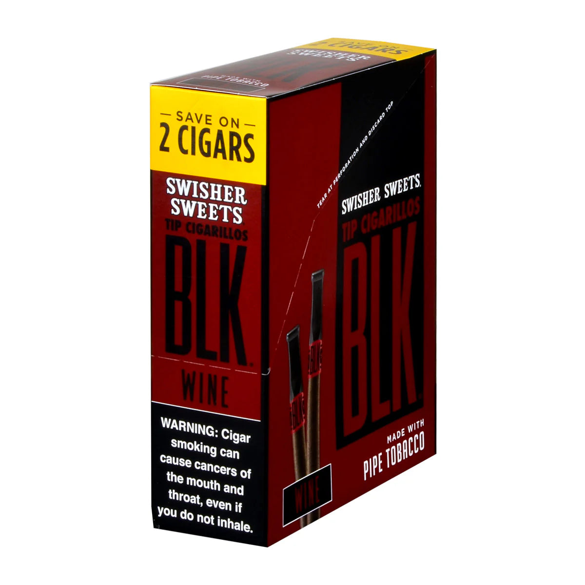 Swisher Sweets BLK Wine Tip Cigarillos (2 ct.)