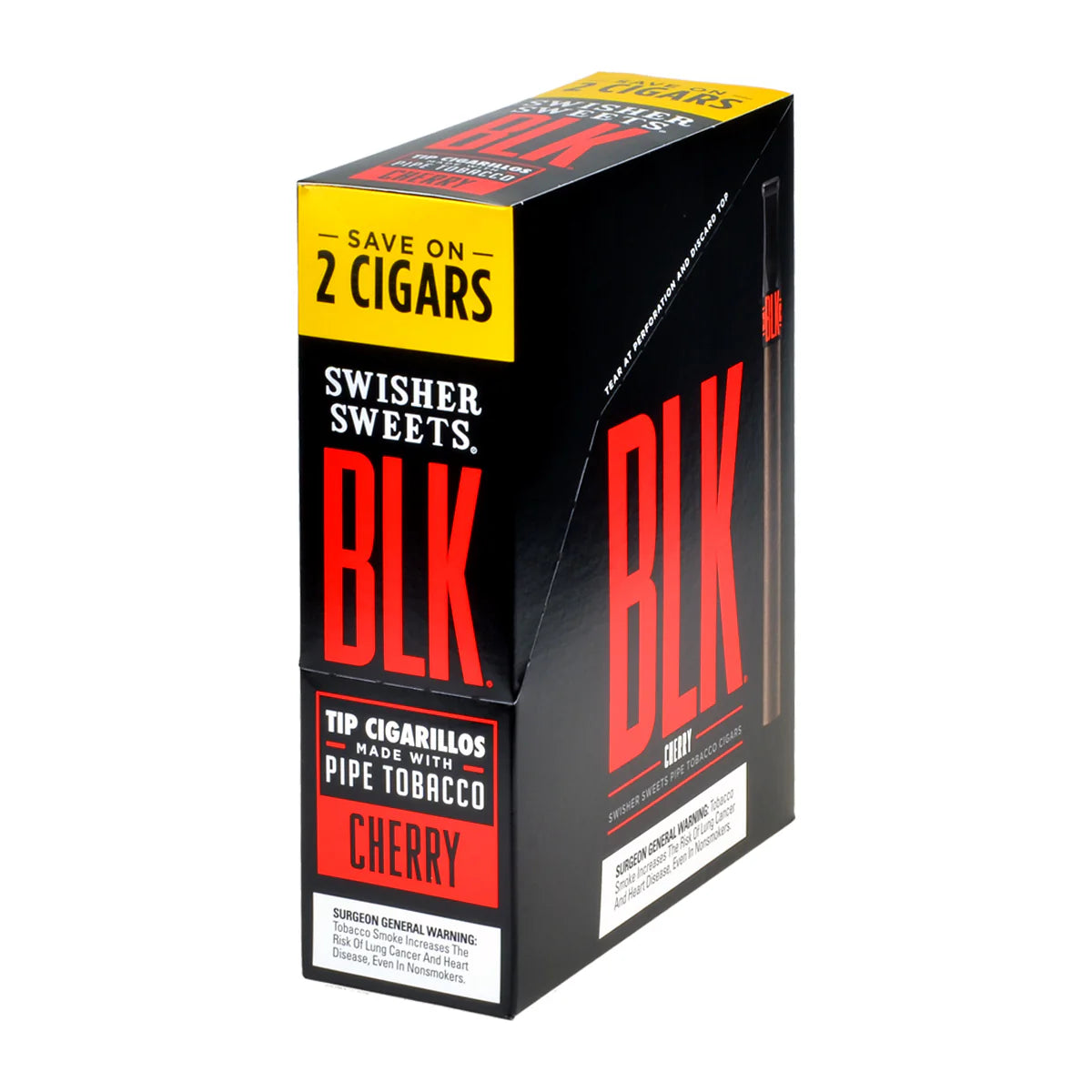 Swisher Sweets BLK Cherry Tip Cigarillos (2 ct.)