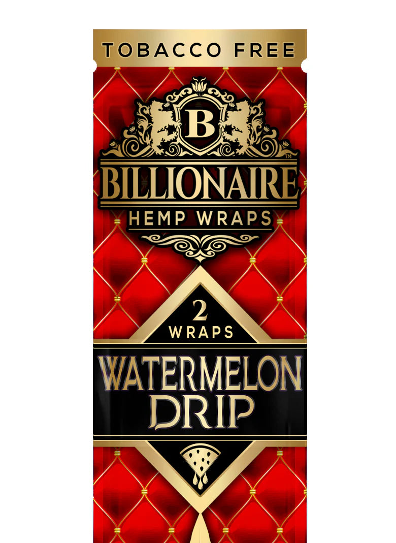 Billionare Hemp Wraps: Watermelon Drip (2 Ct.)