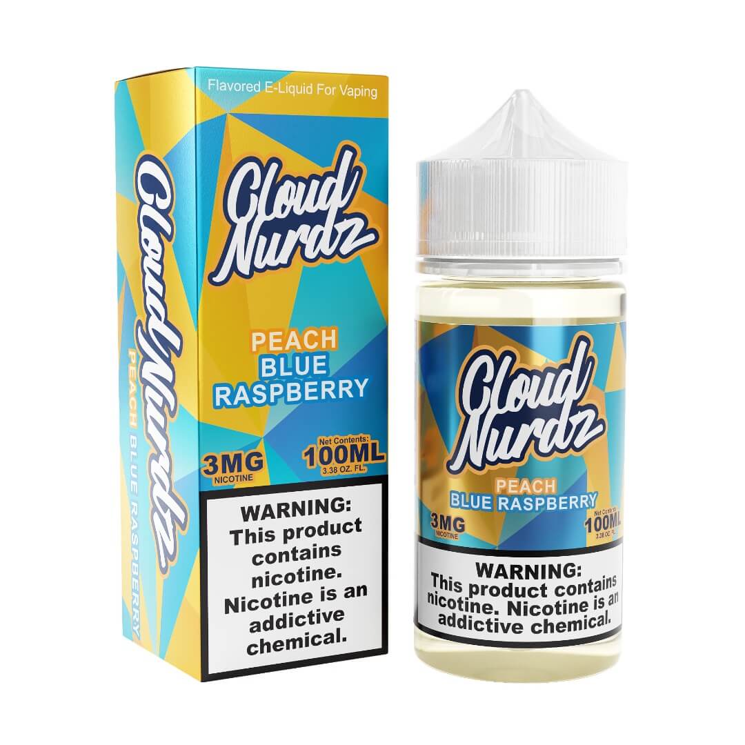 Cloud Nurdz Blue Raspberry Peach (6mg/100ml)