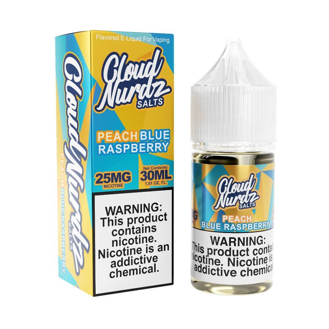 Cloud Nurdz Salts: Peach Blue Raspberry (25mg/30ml)