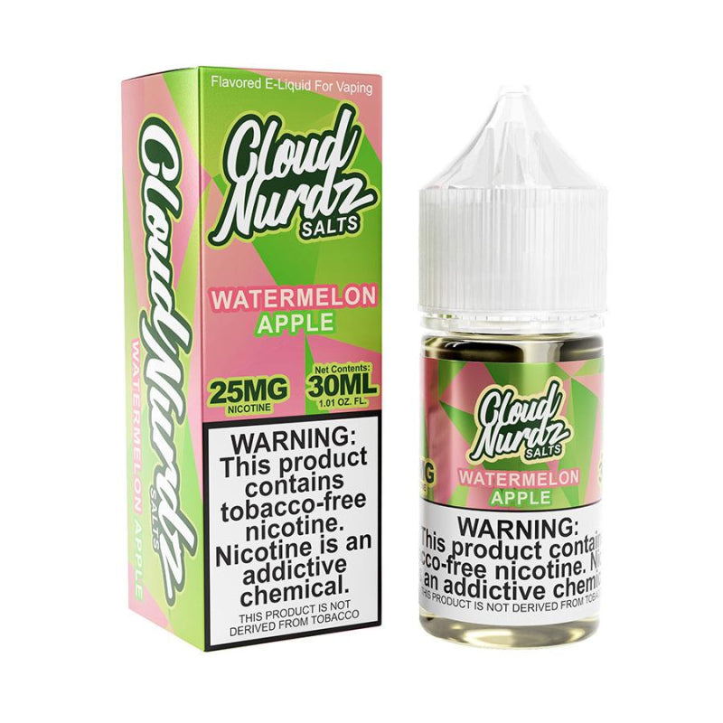 Cloud Nurdz Salts: Apple Watermelon (50mg/30ml)