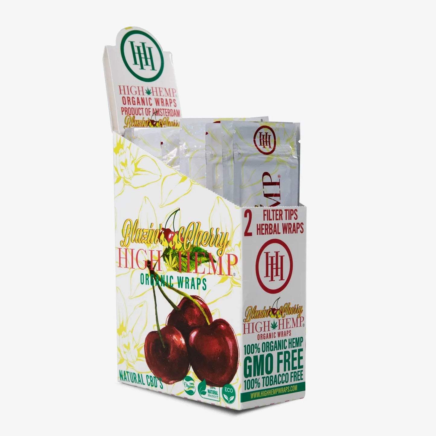 High Hemp Organic Wraps: Blazin Cherry (2 ct.)