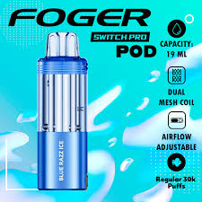 Foger Switch Pro Disposable Pod: Blue Raz Ice (30K Puffs/Pod Only)