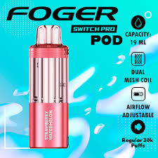 Foger Switch Pro Disposable Pod: Strawberry Watermelon (30K Puffs/Pod Only)