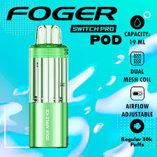 Foger Switch Pro Disposable Pod: Sour Apple Ice (30K Puffs/Pod Only)