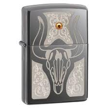 Zippo- West Bull Skull