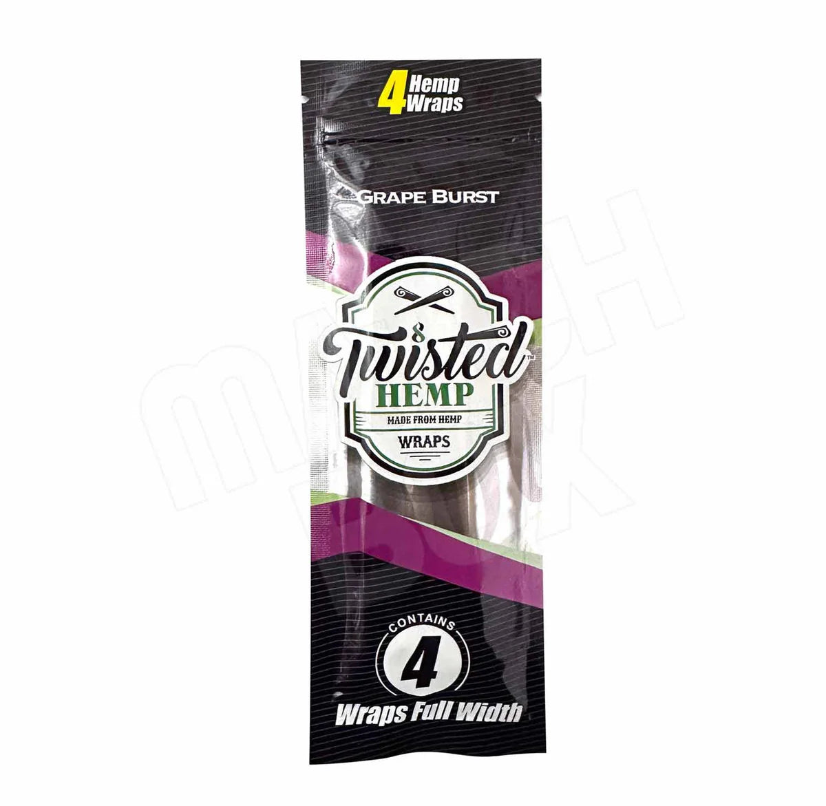 Twisted Hemp Wraps: Grape Burst (2 Ct.)